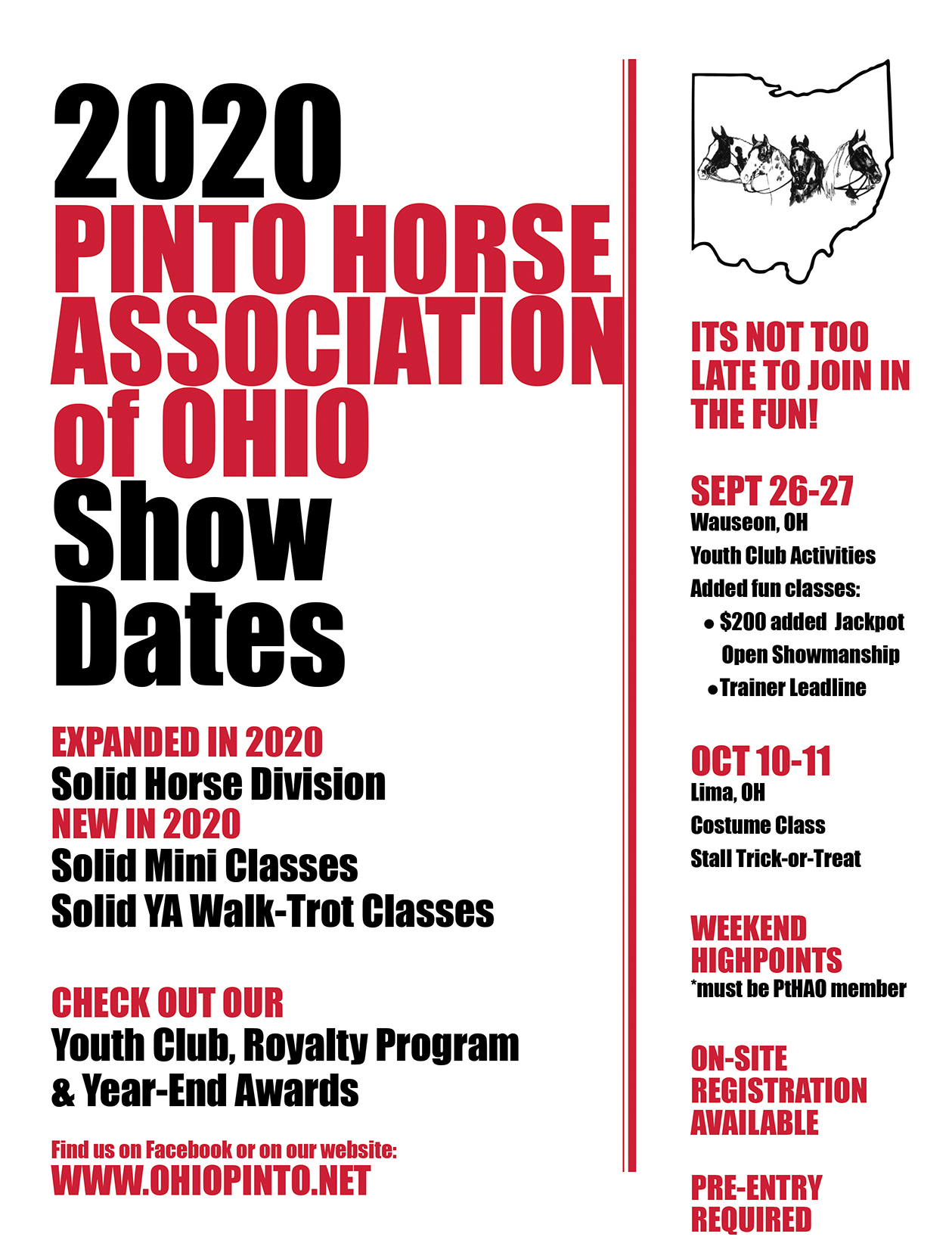 Pinto Horse Assoc. of Ohio Fall Wind Up Show
