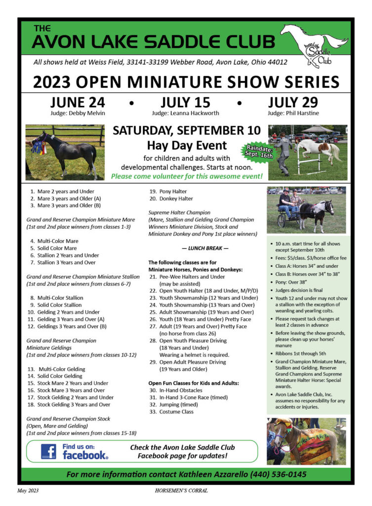 Avon Lake Saddle Club Hay Day Event